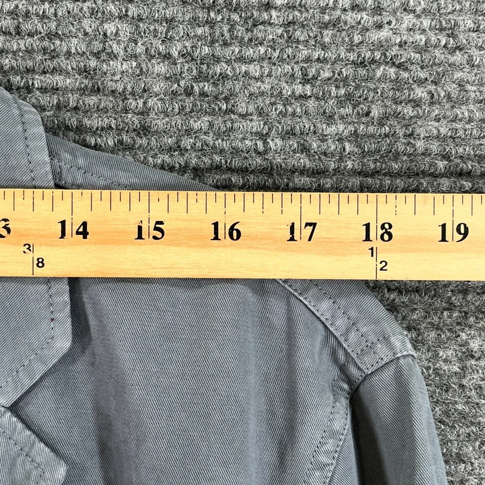 J Crew Wallace Barnes Chore Blazer Mens 42L Cotton Linen Slate Blue Casual Wear